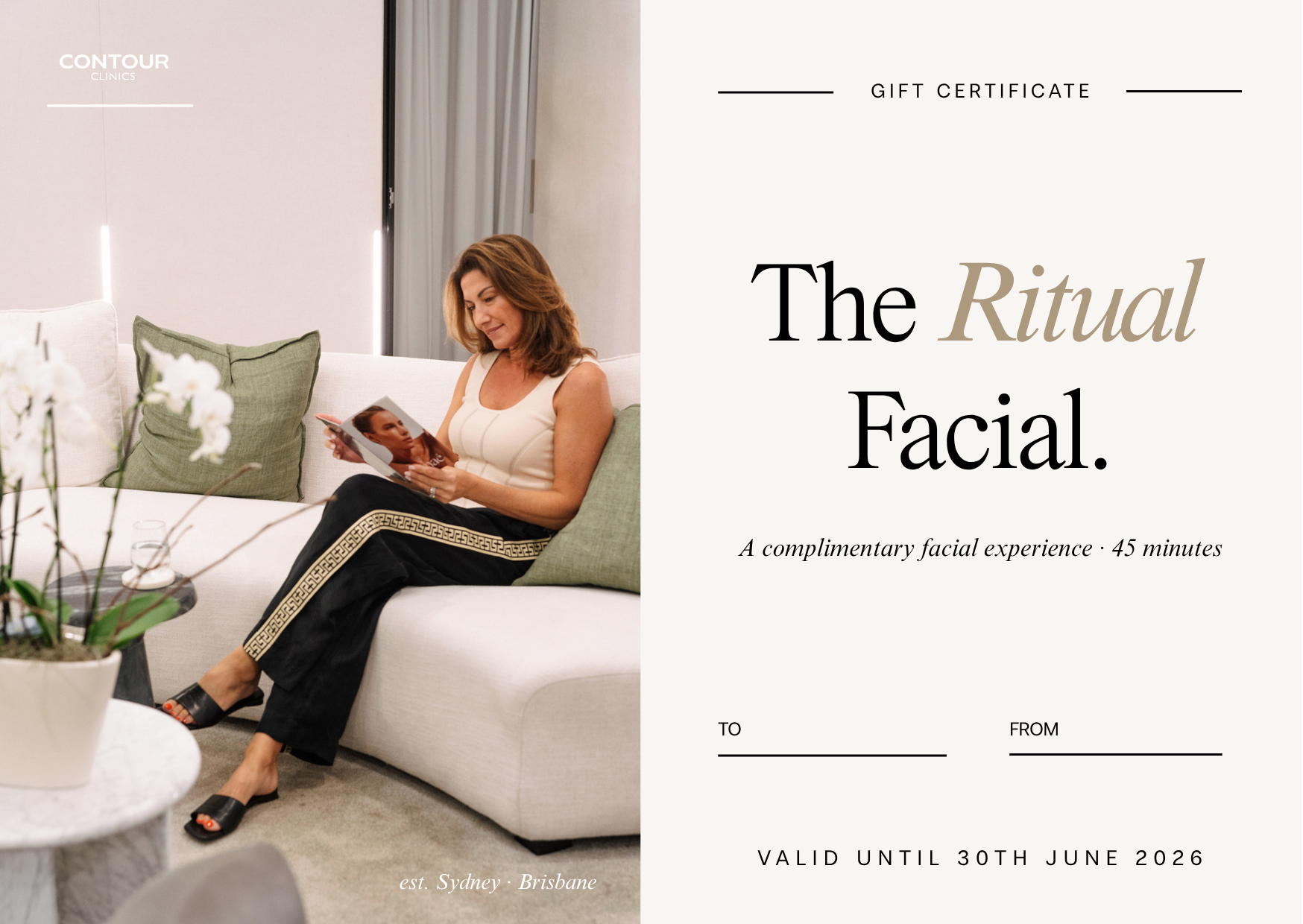 The Ritual Facial voucher